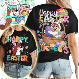 Hoppy Easter From Buc ee's Beaver Bunny Basket Easter T Shirt