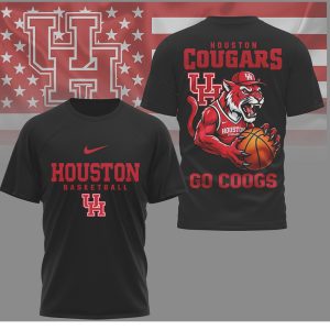 Houston Cougars Basketball “Go Coogs” Mascot T Shirt Houston Cougars Basketball “Go Coogs” Mascot T Shirt