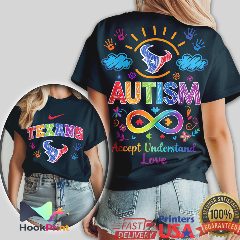 Houston Texans Autism Awareness Accept Understand Love Infinity T Shirt Houston Texans Autism Awareness Accept Understand Love Infinity T Shirt