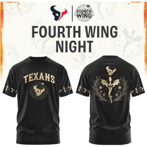 Houston Texans Fourth Wing Night Dragon Fantasy Football T Shirt Houston Texans Fourth Wing Night Dragon Fantasy Football T Shirt