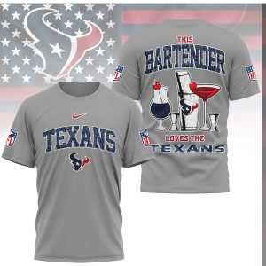 Houston Texans NFL This Bartender Loves The Texans Sports T Shirt