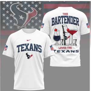 Houston Texans NFL This Bartender Loves The Texans Sports T Shirt