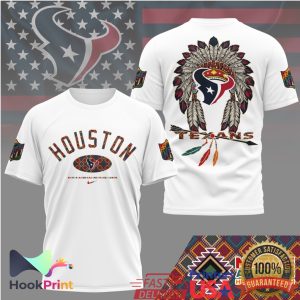 Houston Texans Native American Heritage Month Headdress T Shirt