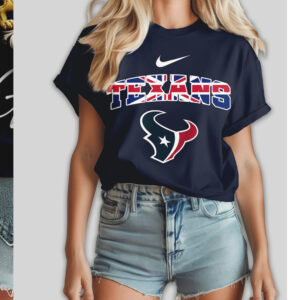 Houston Texans United Kingdom Union Jack NFL Football T Shirt