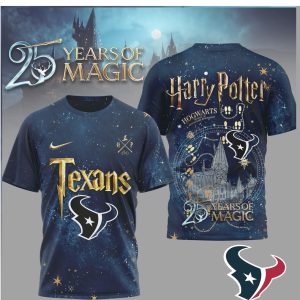 Houston Texans x Harry Potter 25 Years of Magic Galaxy T Shirt