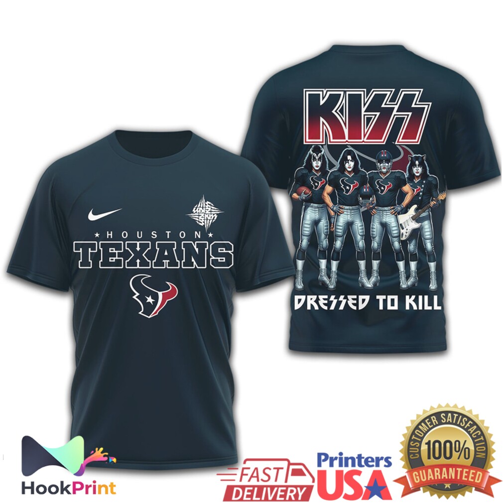 Houston Texans x KISS Dressed to Kill Special Edition Graphic T Shirt Houston Texans x KISS Dressed to Kill Special Edition Graphic T Shirt
