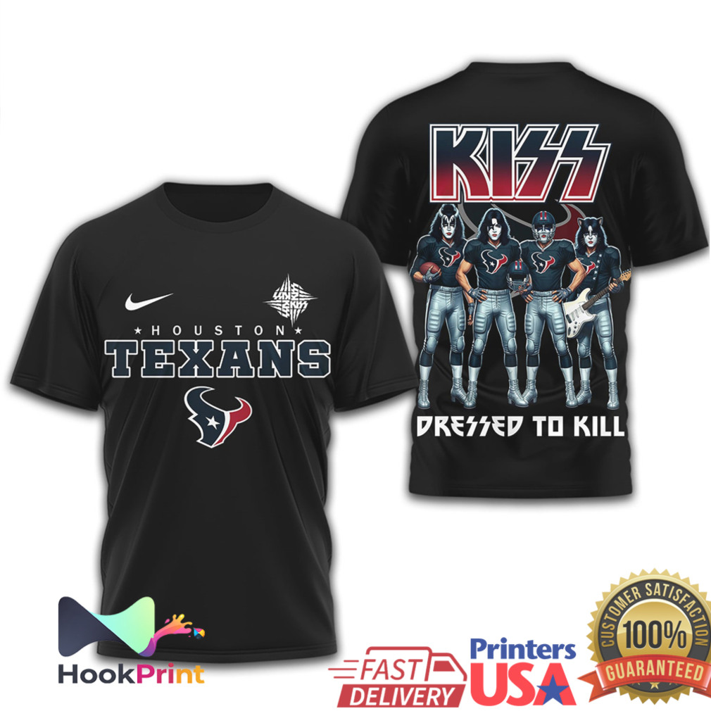Houston Texans x KISS Dressed to Kill Special Edition Graphic T Shirt Houston Texans x KISS Dressed to Kill Special Edition Graphic T Shirt