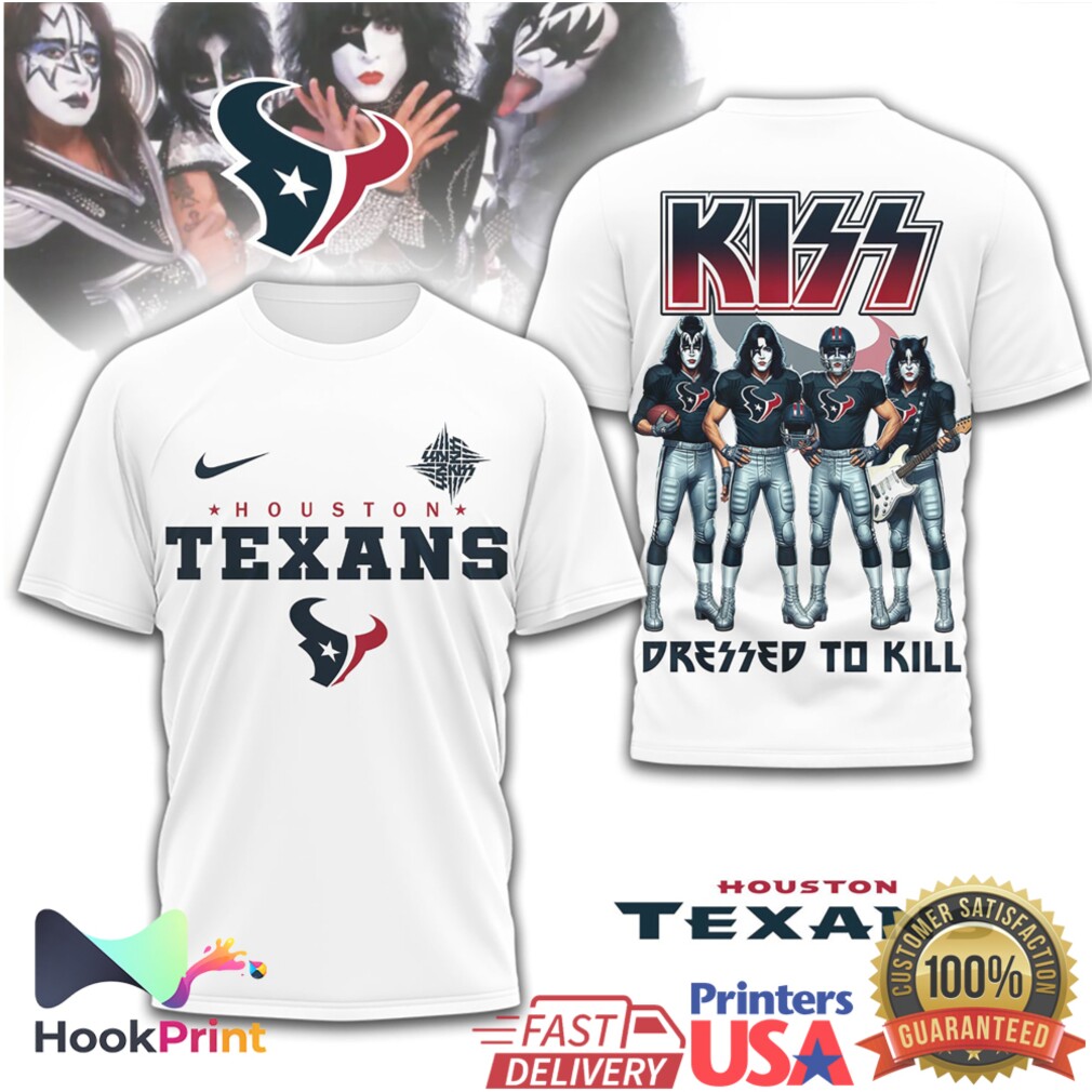 Houston Texans x KISS Dressed to Kill Special Edition Graphic T Shirt Houston Texans x KISS Dressed to Kill Special Edition Graphic T Shirt