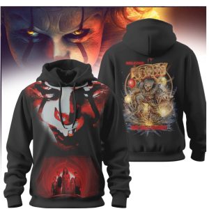 IT Movie Pennywise We All Float Horror Hoodie Welcome to Derry Graphic Shirt