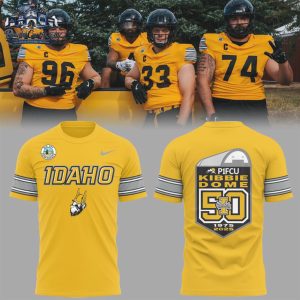 Idaho Vandals Football Kibbie Dome 50th Anniversary 1975 2025 Commemorative T Shirt