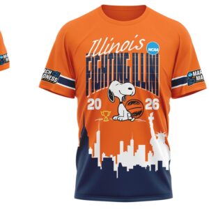 Illinois Fighting Illini Snoopy March Madness 2026 Let The Madness Begin Shirt Illinois Fighting Illini Snoopy March Madness 2026 Let The Madness Begin Shirt