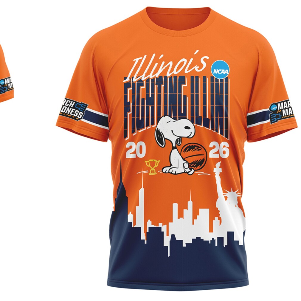 Illinois Fighting Illini Snoopy March Madness 2026 Let The Madness Begin Shirt Illinois Fighting Illini Snoopy March Madness 2026 Let The Madness Begin Shirt