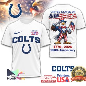 Indianapolis Colts 250th Anniversary United States Eagle T Shirt