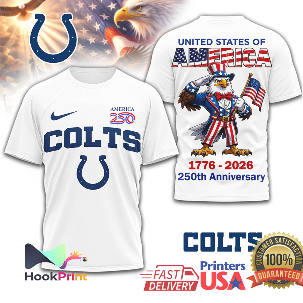 Indianapolis Colts 250th Anniversary United States Eagle T Shirt Indianapolis Colts 250th Anniversary United States Eagle T Shirt