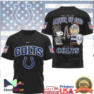 Indianapolis Colts Armor Of God Snoopy Charlie Brown Football Shirt