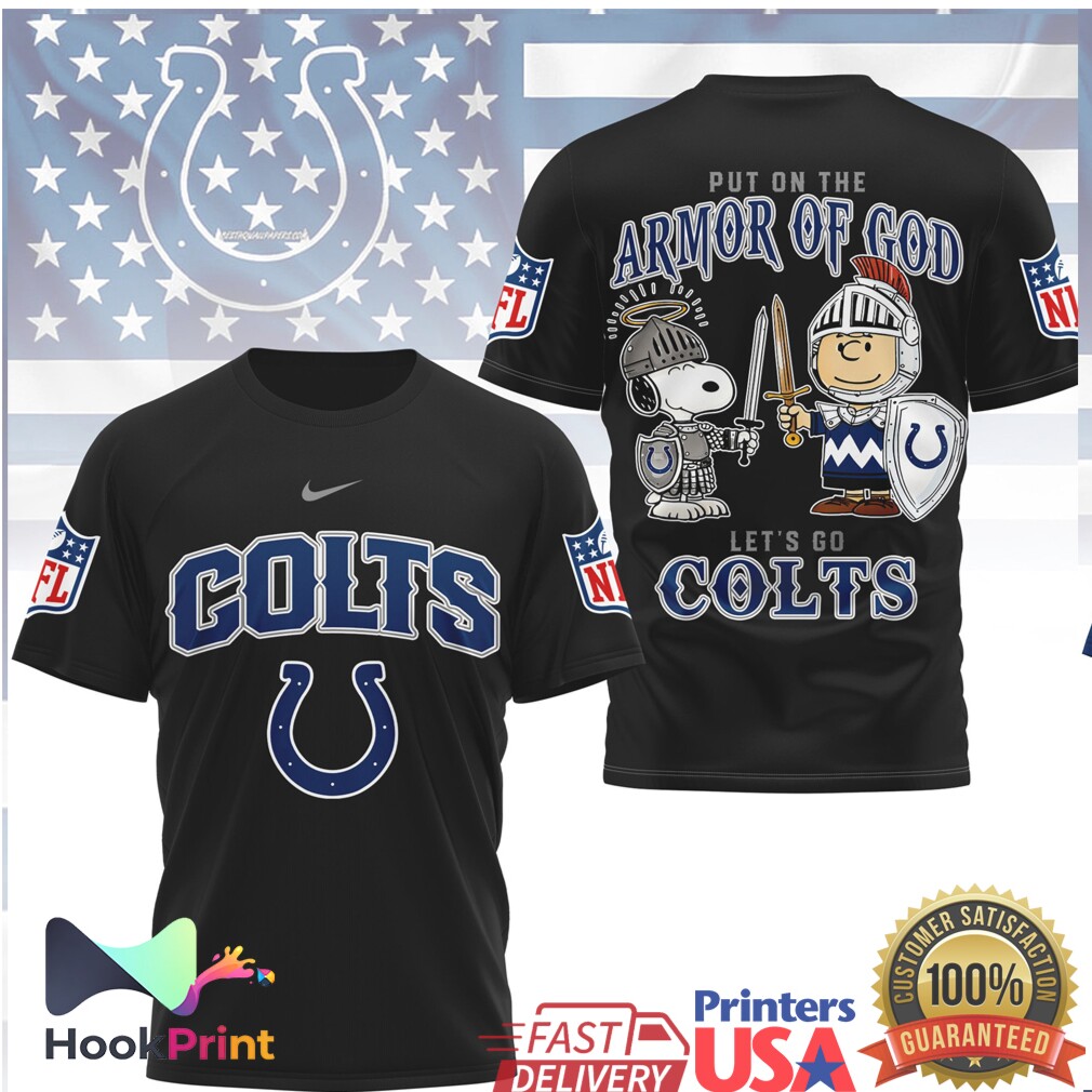 Indianapolis Colts Armor Of God Snoopy Charlie Brown Football Shirt Indianapolis Colts Armor Of God Snoopy Charlie Brown Football Shirt