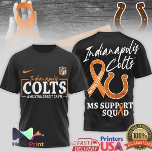 Indianapolis Colts MS Support Squad Multiple Sclerosis Awareness T Shirt
