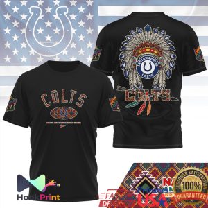 Indianapolis Colts Native American Heritage Month Headdress T Shirt