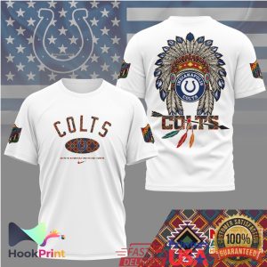 Indianapolis Colts Native American Heritage Month Headdress T Shirt
