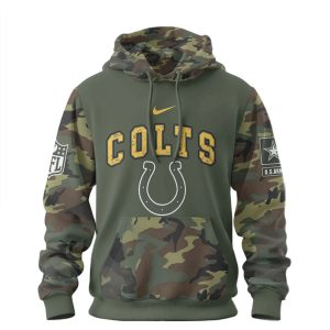 Indianapolis Colts U.S. Army 250 Years Anniversary Camo Military T Shirt