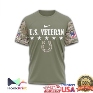 Indianapolis Colts U.S. Veteran Salute to Service Olive Camo T Shirt