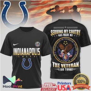 Indianapolis Colts Veteran Serving My Country Pride T Shirt