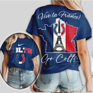 Indianapolis Colts Vive la France Horse Shoe Eiffel Tower NFL Shirt Indianapolis Colts Vive la France Horse Shoe Eiffel Tower NFL Shirt