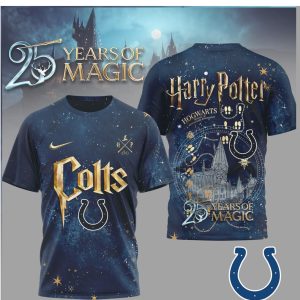 Indianapolis Colts x Harry Potter 25 Years of Magic Galaxy T Shirt