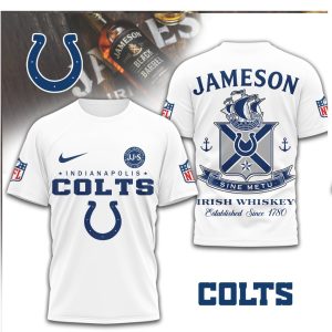 Indianapolis Colts x Jameson Irish Whiskey Sine Metu T Shirt