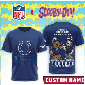 Indianapolis Colts x Scooby Doo Personalized No Matter What Fan Shirt