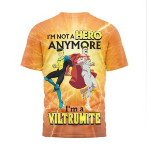Invincible Omni Man and Mark Grayson Viltrumite Hero Orange T Shirt Invincible Omni Man and Mark Grayson Viltrumite Hero Orange T Shirt