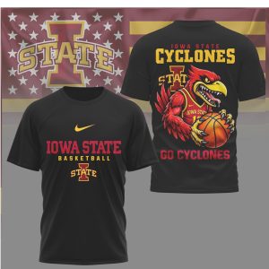 Iowa State Cyclones Basketball Mascot Graphic T Shirt