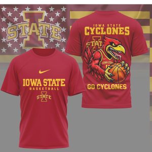 Iowa State Cyclones Basketball Mascot Graphic T Shirt