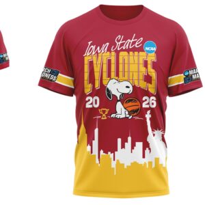 Iowa State Cyclones Snoopy 2026 March Madness Basketball Shirt Iowa State Cyclones Snoopy 2026 March Madness Basketball Shirt