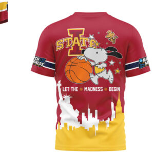 Iowa State Cyclones Snoopy 2026 March Madness Basketball Shirt
