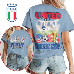 Italy Soccer Goose United for 2026 Goose Cup NFL T Shirt