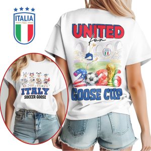 Italy Soccer Goose United for 2026 Goose Cup NFL T Shirt