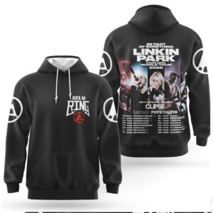 Linkin Park From Zero World Tour 2026 Rock Am Ring Black Merchandise Hoodie