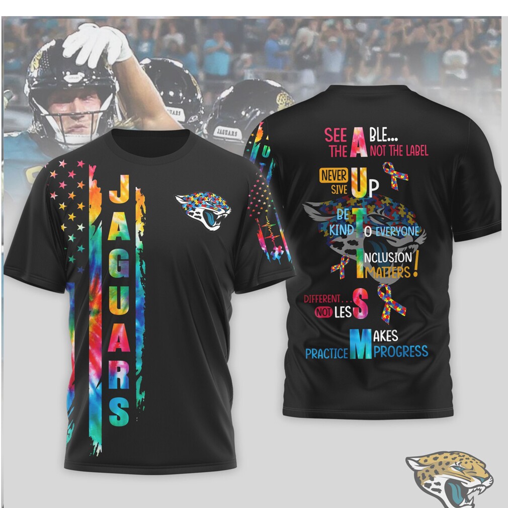 Jacksonville Jaguars Autism Awareness See Able Not The Label T Shirt Jacksonville Jaguars Autism Awareness See Able Not The Label T Shirt