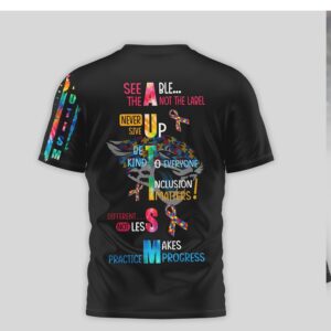 Jacksonville Jaguars Autism Awareness See Able Not The Label T Shirt