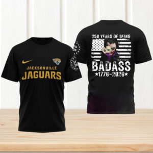 Jacksonville Jaguars Joker Badass 1776 2026 Patriotic NFL T Shirt