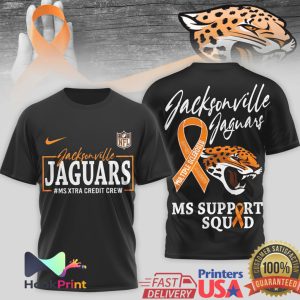 Jacksonville Jaguars MS Awareness Multiple Sclerosis Support Squad T Shirt