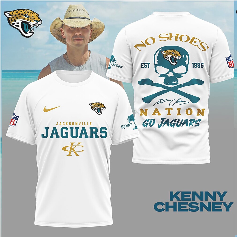 Jacksonville Jaguars No Shoes Nation Kenny Chesney NFL Beach T Shirt Jacksonville Jaguars No Shoes Nation Kenny Chesney NFL Beach T Shirt
