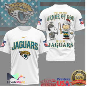 Jacksonville Jaguars Peanuts Snoopy Put On The Armor Of God Shirt Jacksonville Jaguars Peanuts Snoopy Put On The Armor Of God Shirt