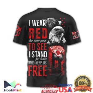 Jacksonville Jaguars RED Friday Remember Everyone Deployed 3D T Shirt