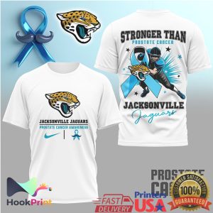 Jacksonville Jaguars Stronger Than Prostate Cancer Awareness T Shirt