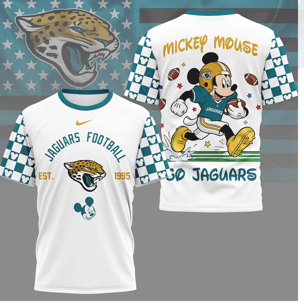 Jacksonville Jaguars x Mickey Mouse 3D Football Jersey T Shirt Jacksonville Jaguars x Mickey Mouse 3D Football Jersey T Shirt