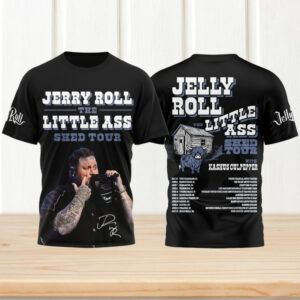 Jelly Roll The Little Ass Shed Tour Portrait T Shirt Jelly Roll The Little Ass Shed Tour Portrait T Shirt
