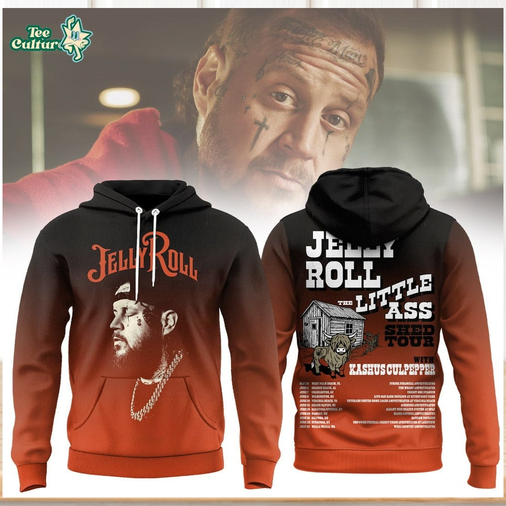 Jelly Roll The Little Ass Shed Tour With Kashus Culpepper Ombre Shirt Jelly Roll The Little Ass Shed Tour With Kashus Culpepper Ombre Shirt