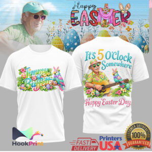 Jimmy Buffett Happy Easter Day It’s 5 O’Clock Somewhere Tropical Shirt Jimmy Buffett Happy Easter Day It’s 5 O’Clock Somewhere Tropical Shirt